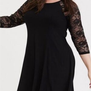 Lace sleeve dress from Torrid.